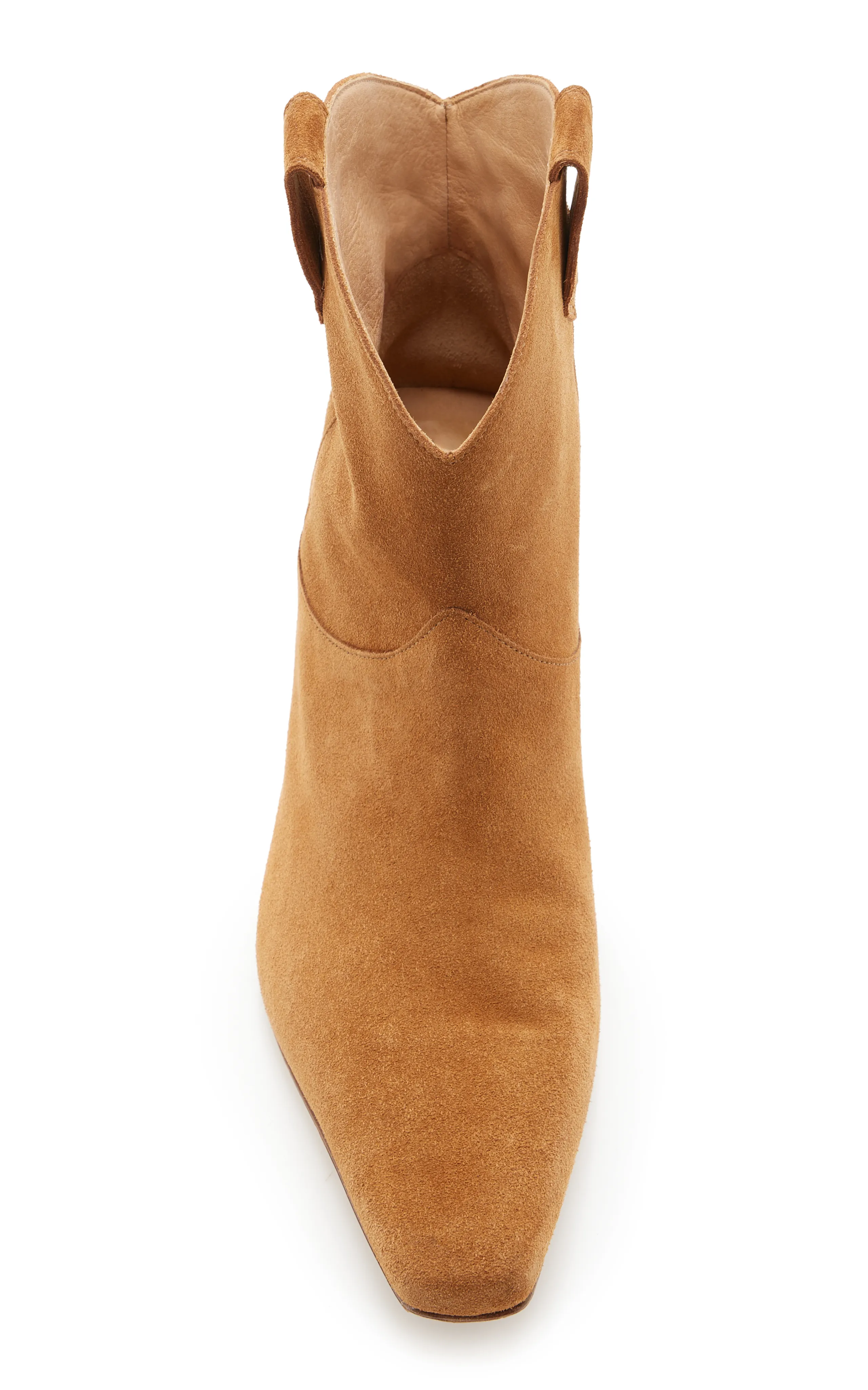 STAUD Wally Western Suede Ankle Boots Women's