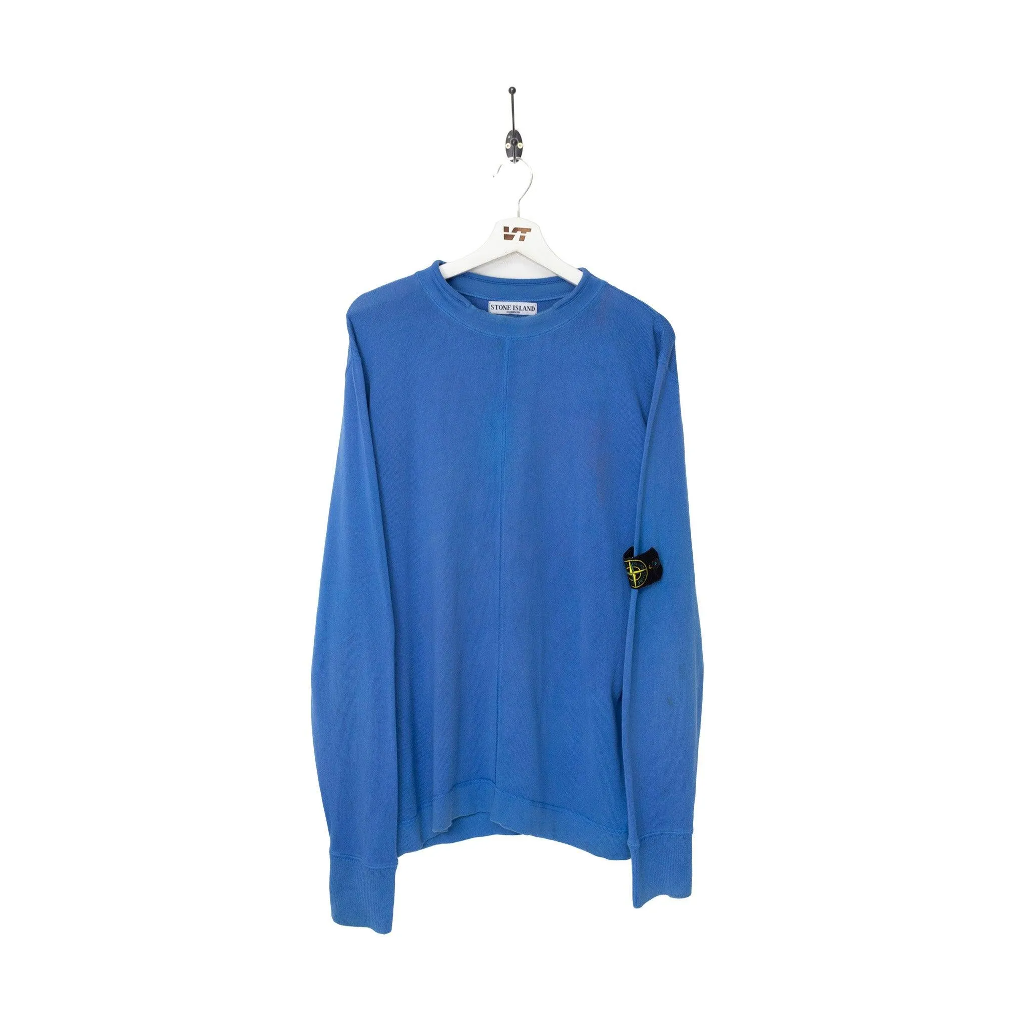 Stone Island Spring Summer 2004 Blue Knit Sweater