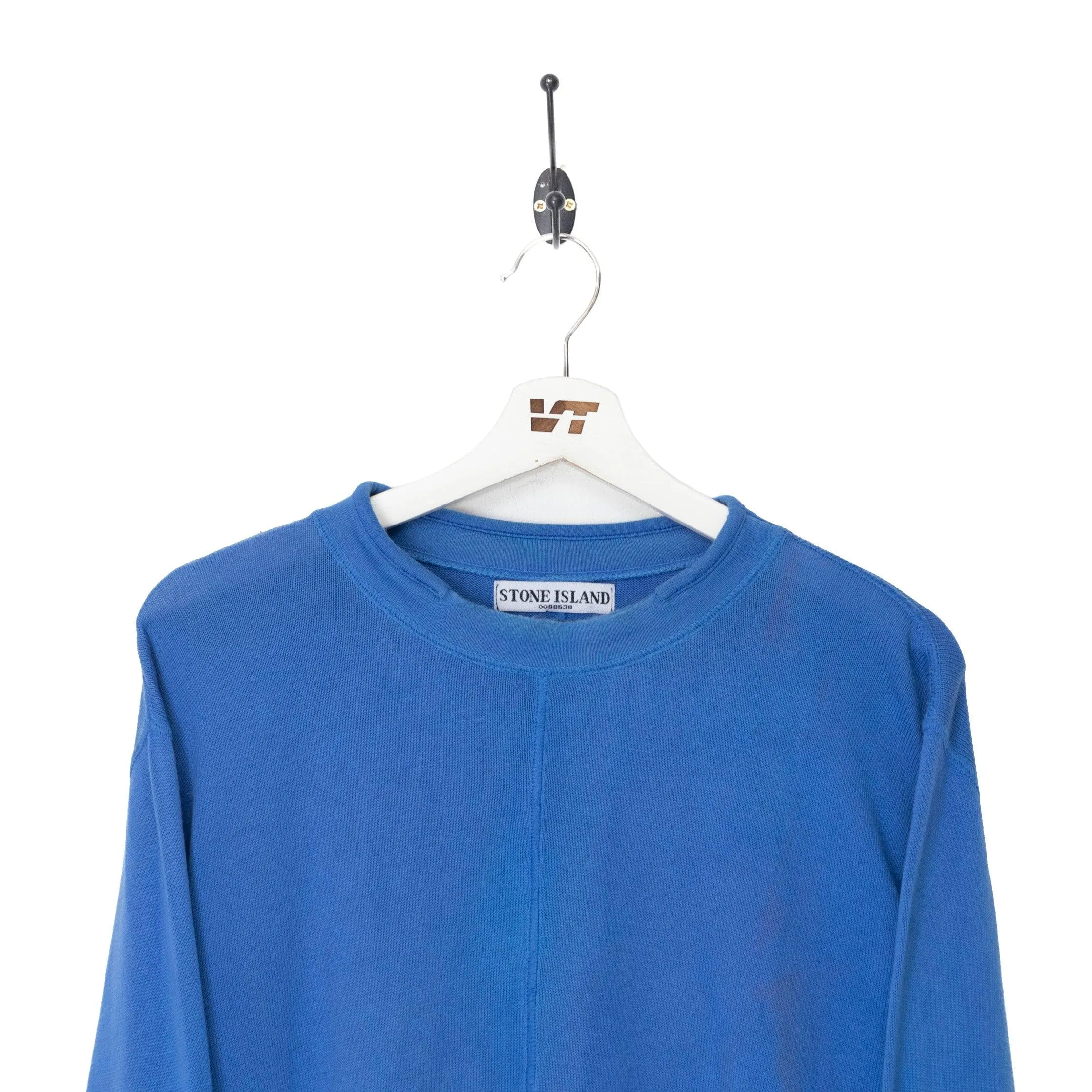 Stone Island Spring Summer 2004 Blue Knit Sweater