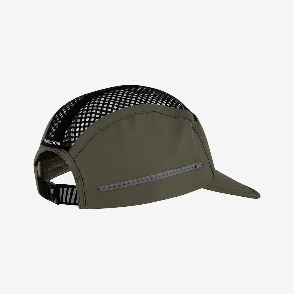 Stylish 5-Panel Hat in Dark Olive