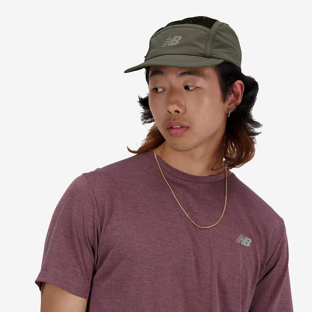 Stylish 5-Panel Hat in Dark Olive