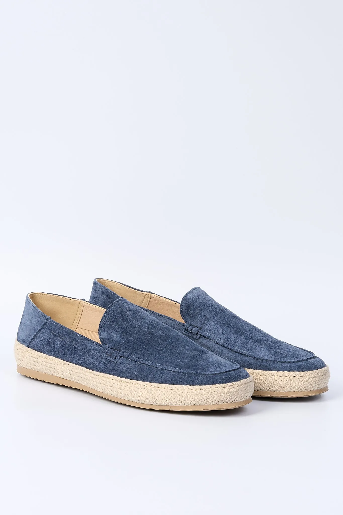 Brunos Mens Blue Open Fondo Corda Moccasin