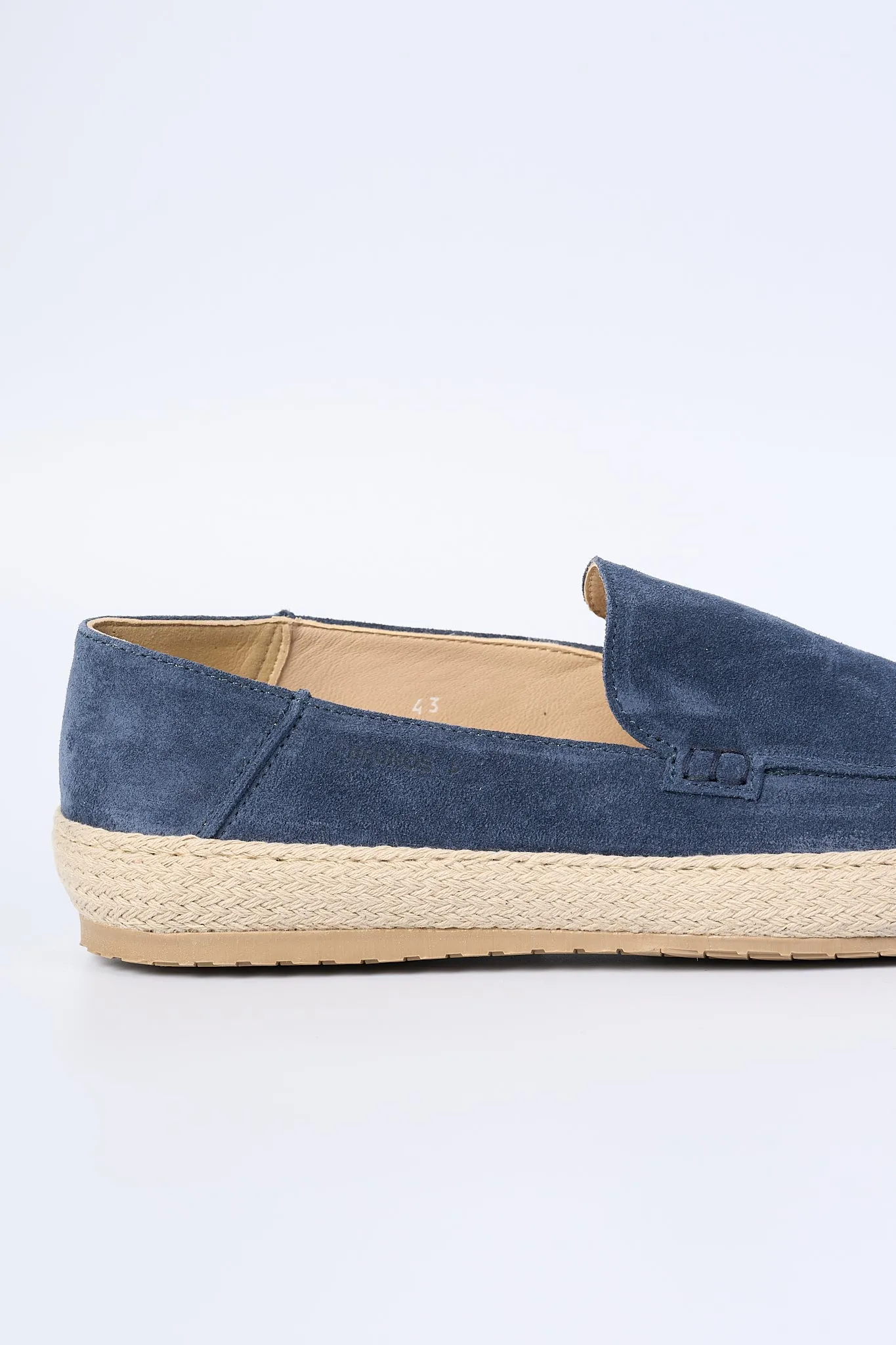 Brunos Mens Blue Open Fondo Corda Moccasin