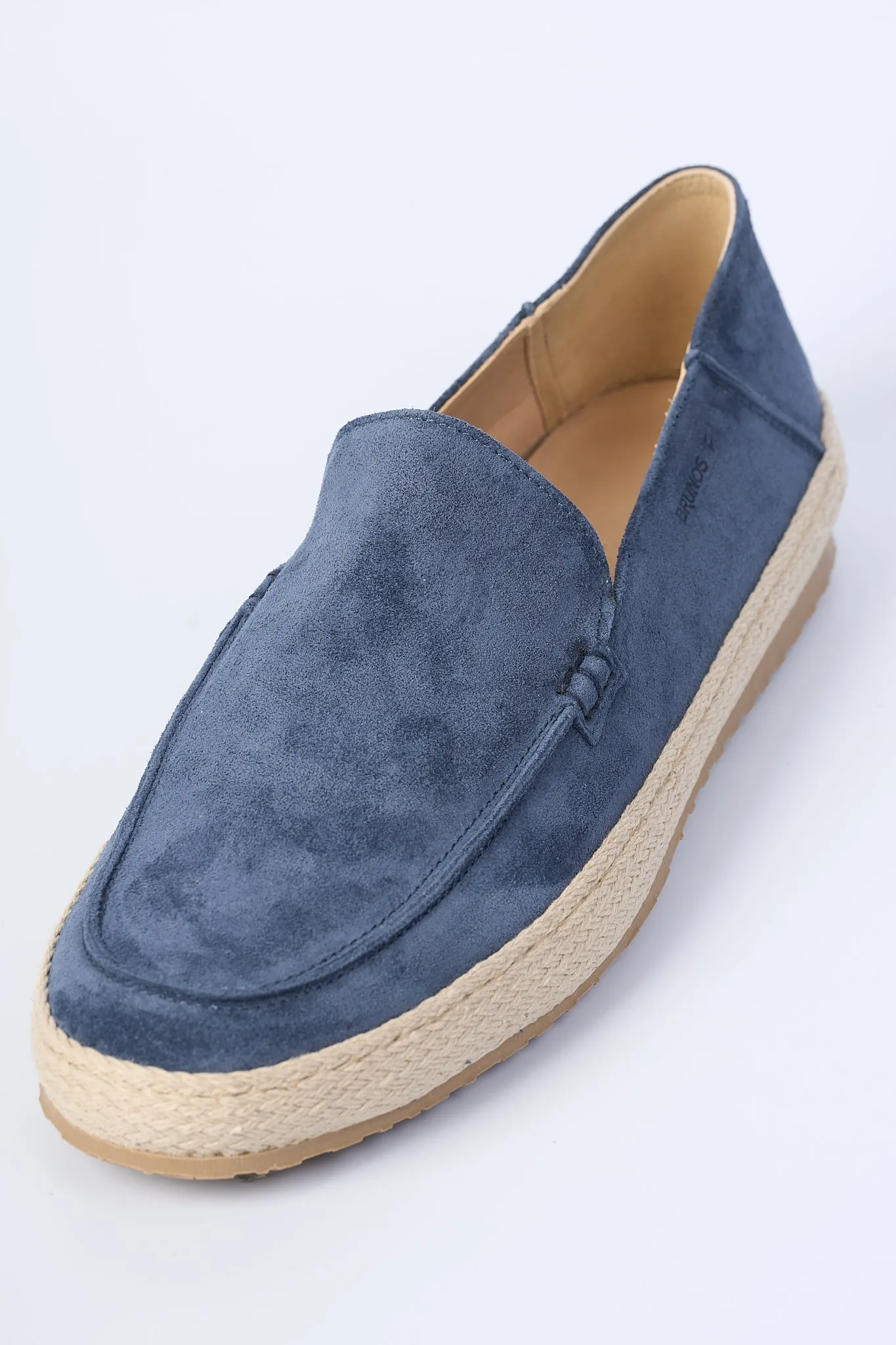 Brunos Mens Blue Open Fondo Corda Moccasin