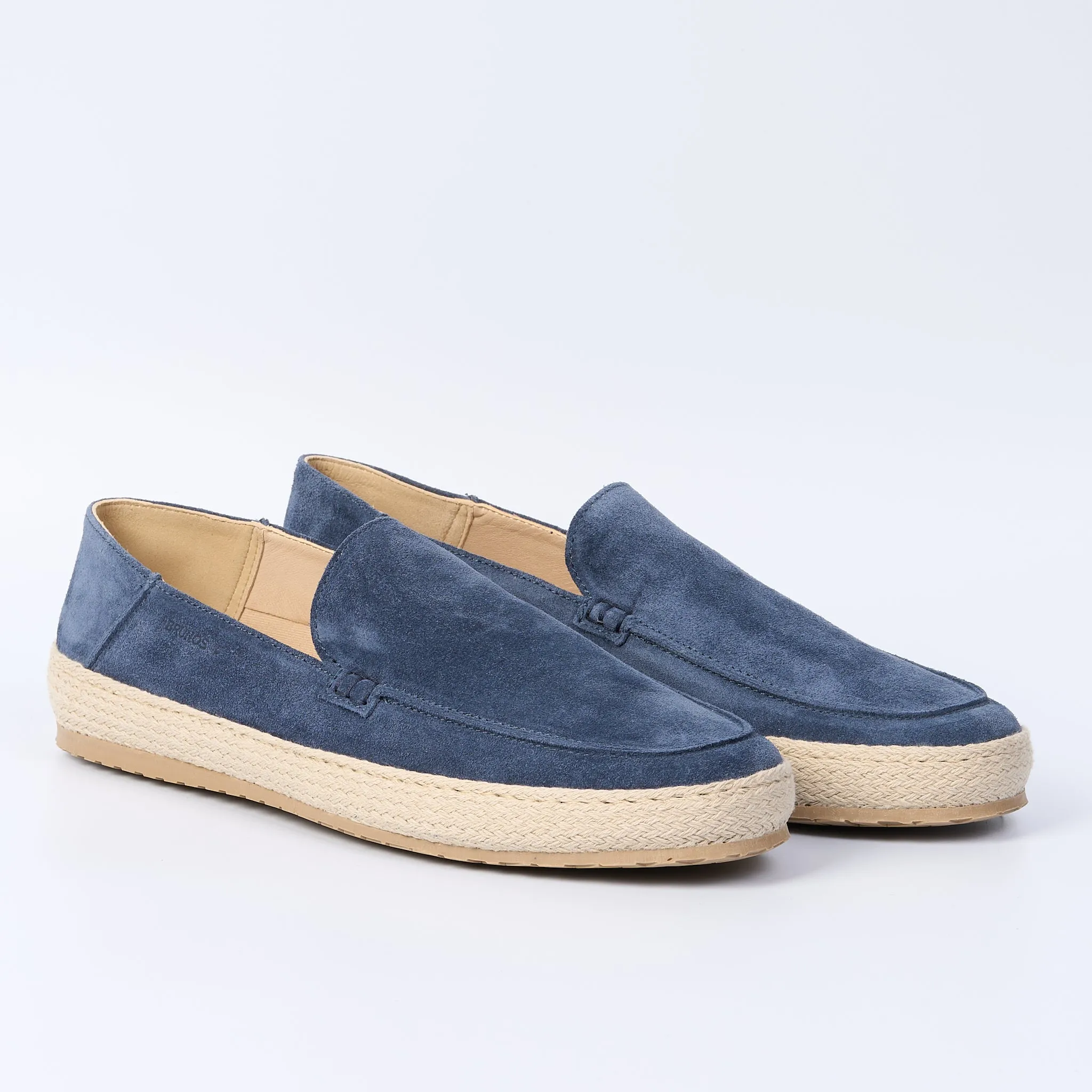 Brunos Mens Blue Open Fondo Corda Moccasin