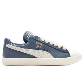 Puma Clyde Pristine/Inky Blue by Rhuigi