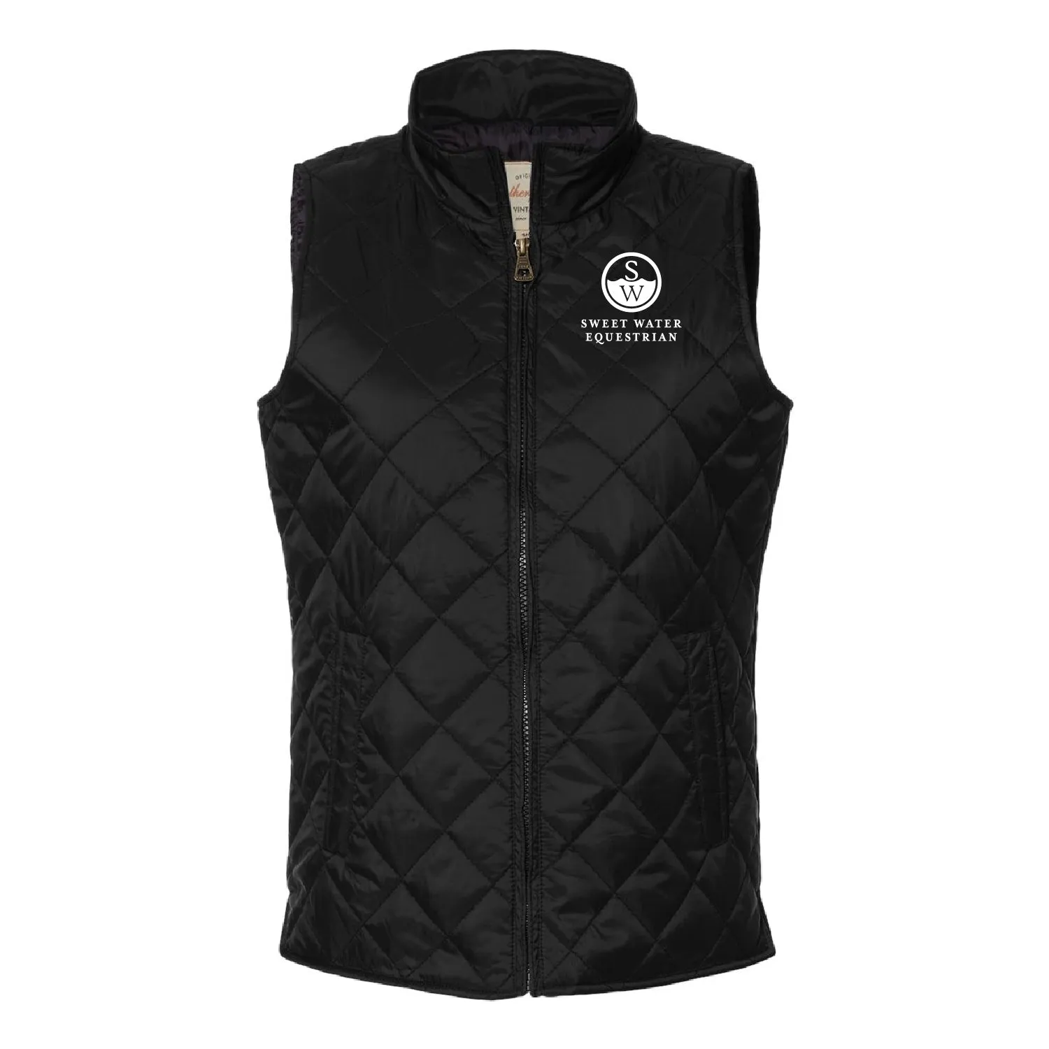 Sweet Water Equestrian Vintage Diamond Quilted Vest