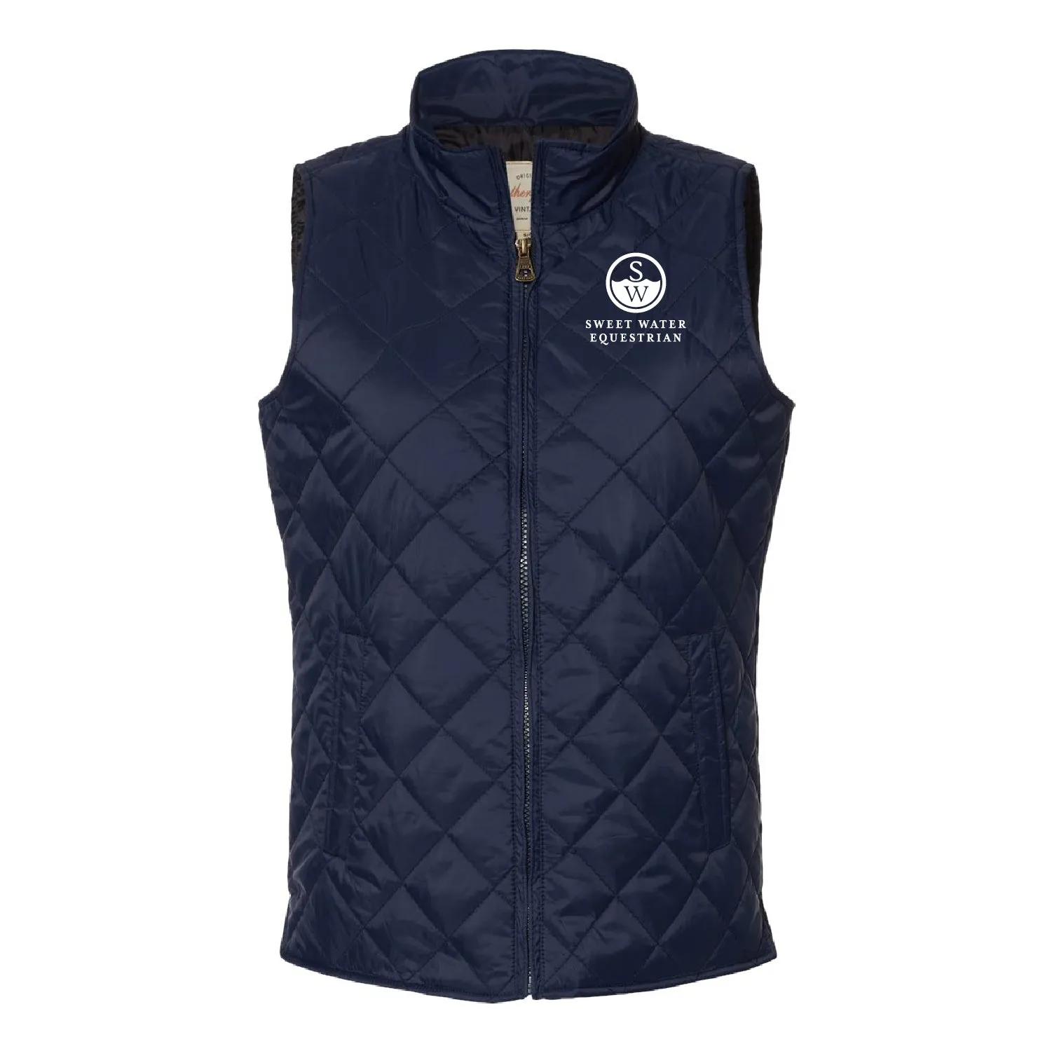 Sweet Water Equestrian Vintage Diamond Quilted Vest