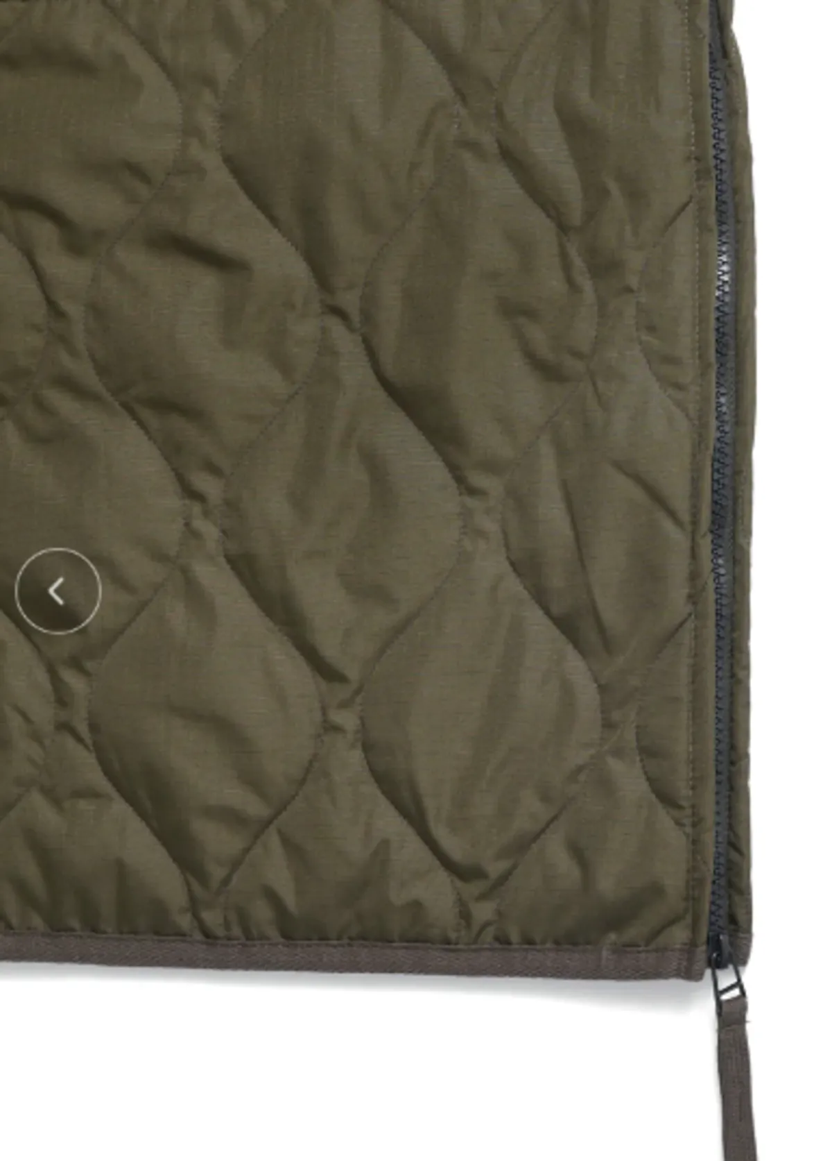 Long Military Quilted Coat Coyote