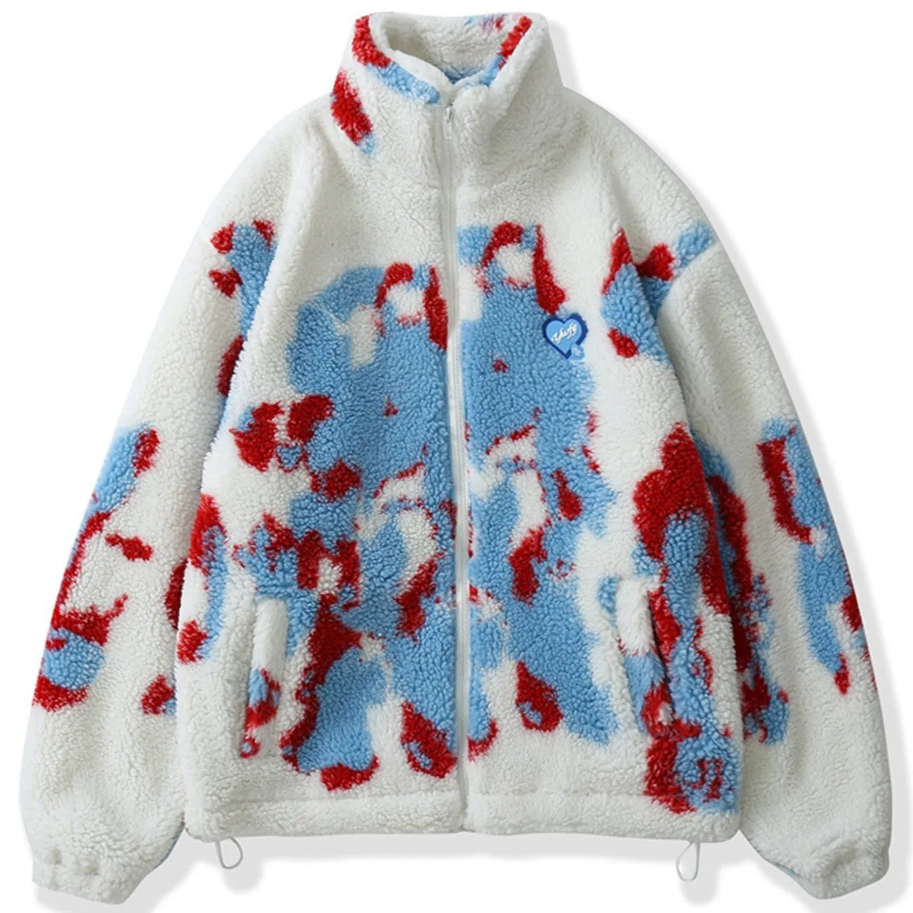 Tie Dye Sherpa Jacket