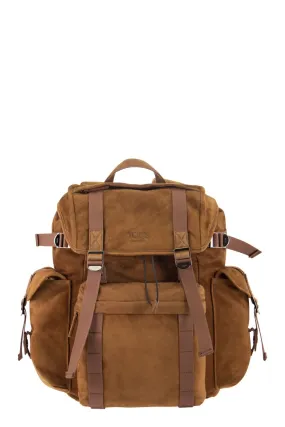 TOD'S Elegant Suede Leather Backpack (W 37 x H 39 x D 21 cm)