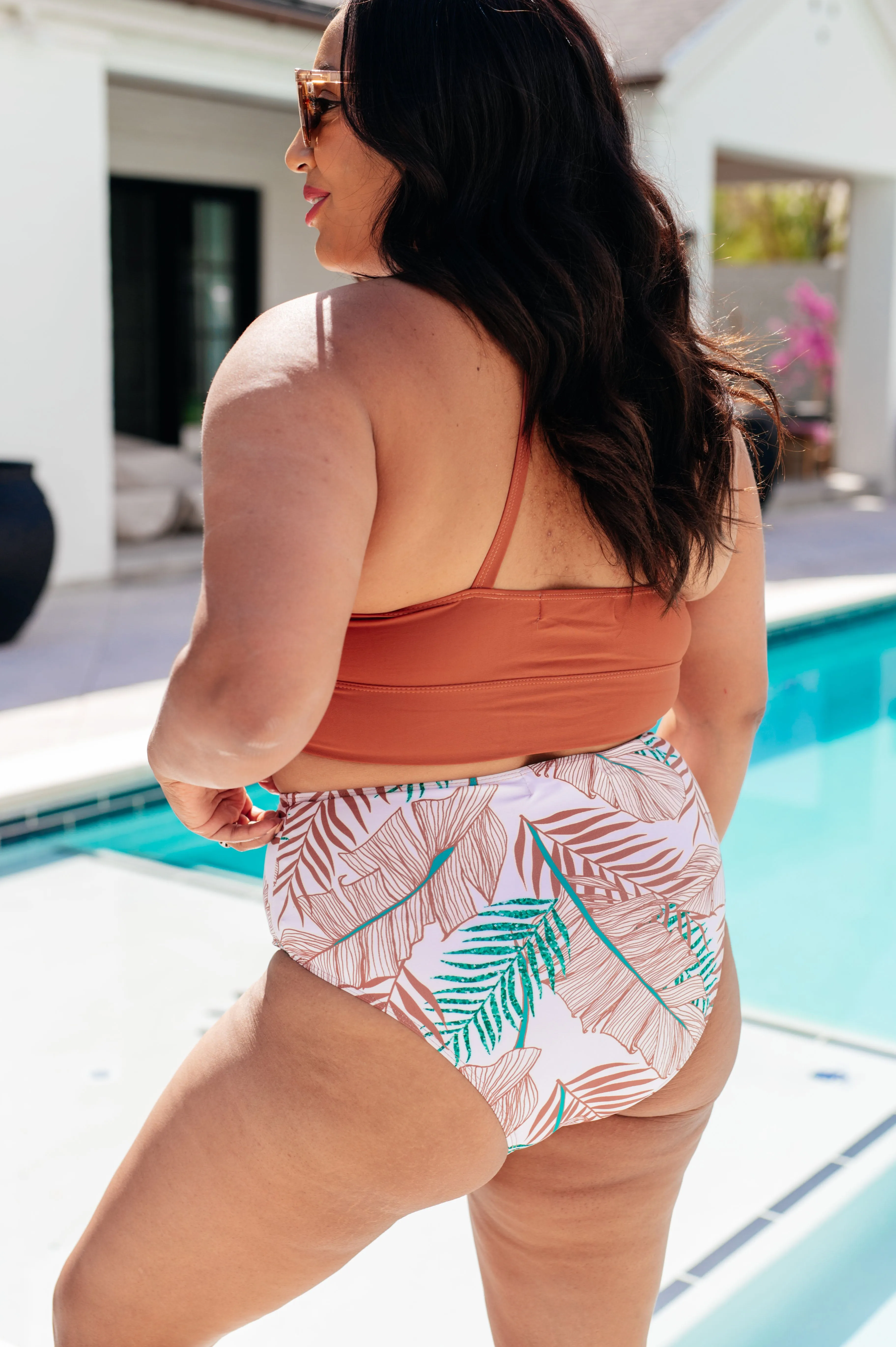 Tropical Print Swim Bottoms from Tahiti