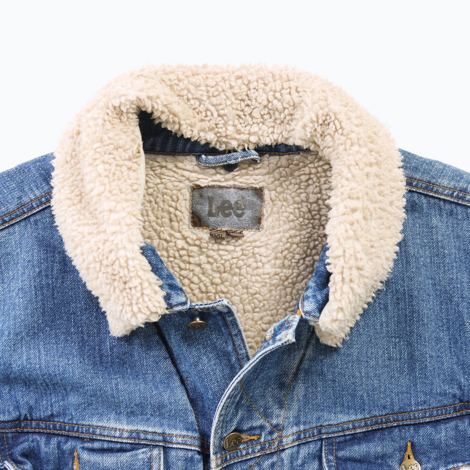 Vintage Denim Sherpa Jacket