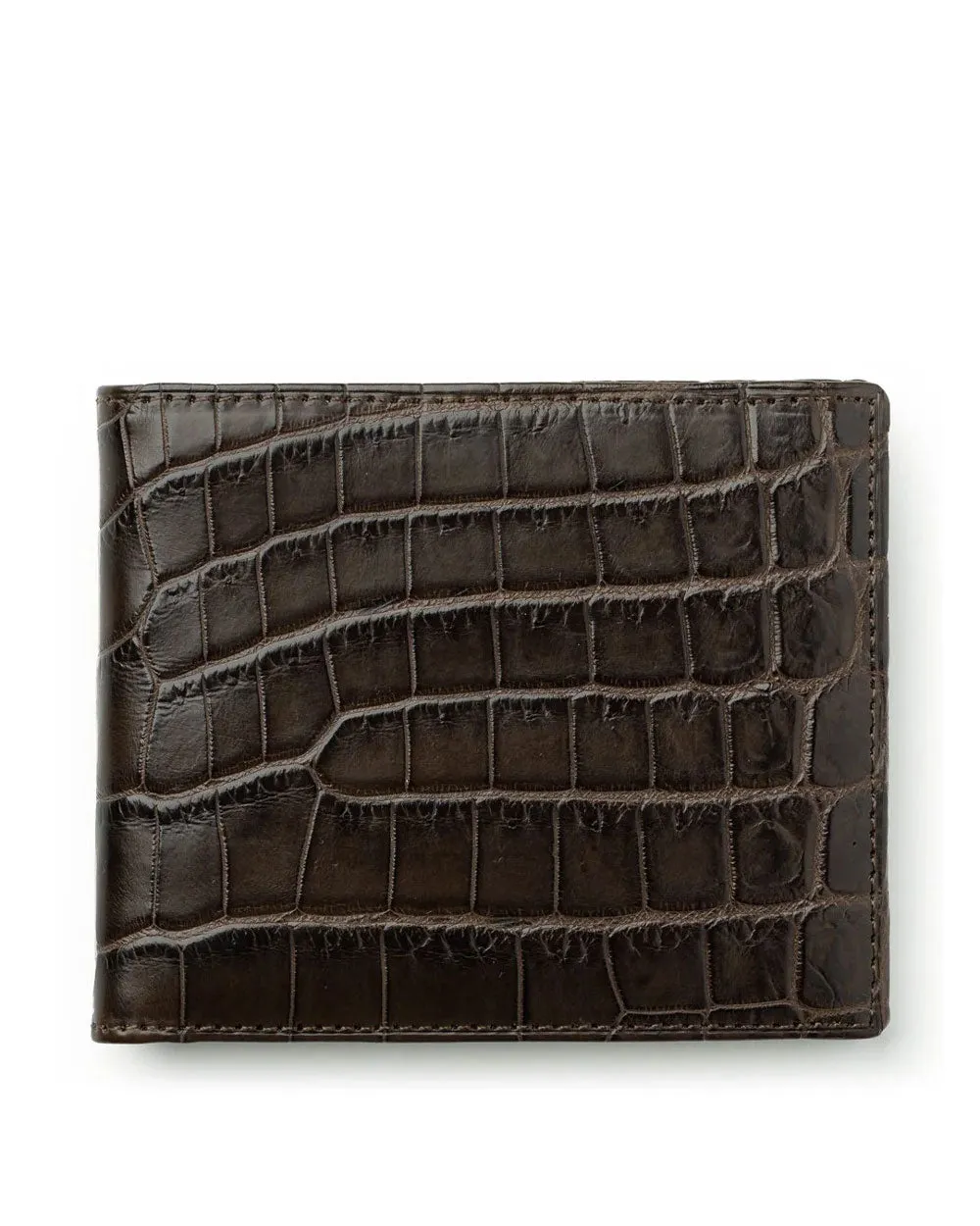 Classic Wallet No. 101 Walnut Crocodile