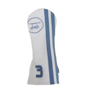 White Golf Head Cover for 3 Wood