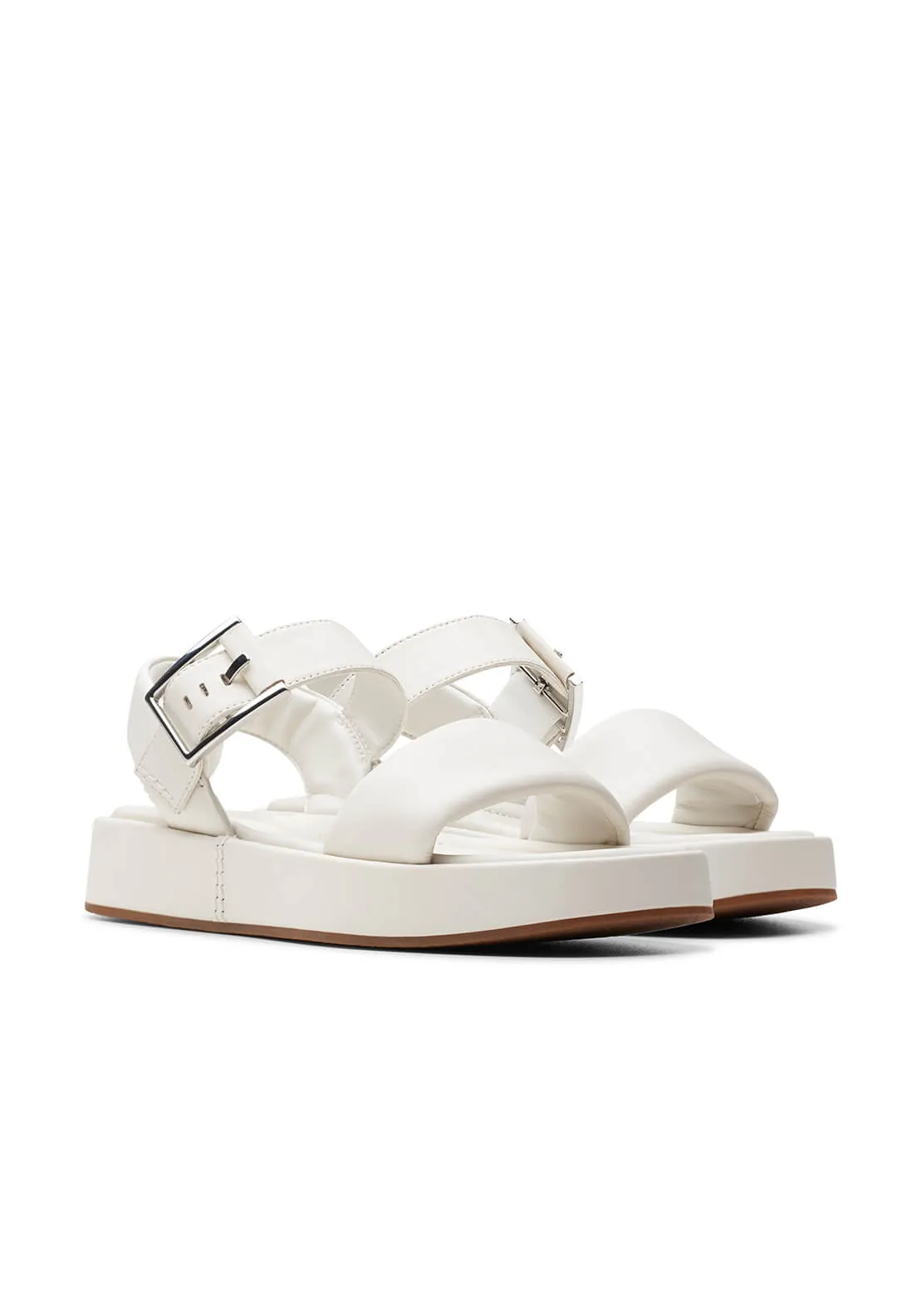 White Alda Strap Sandal