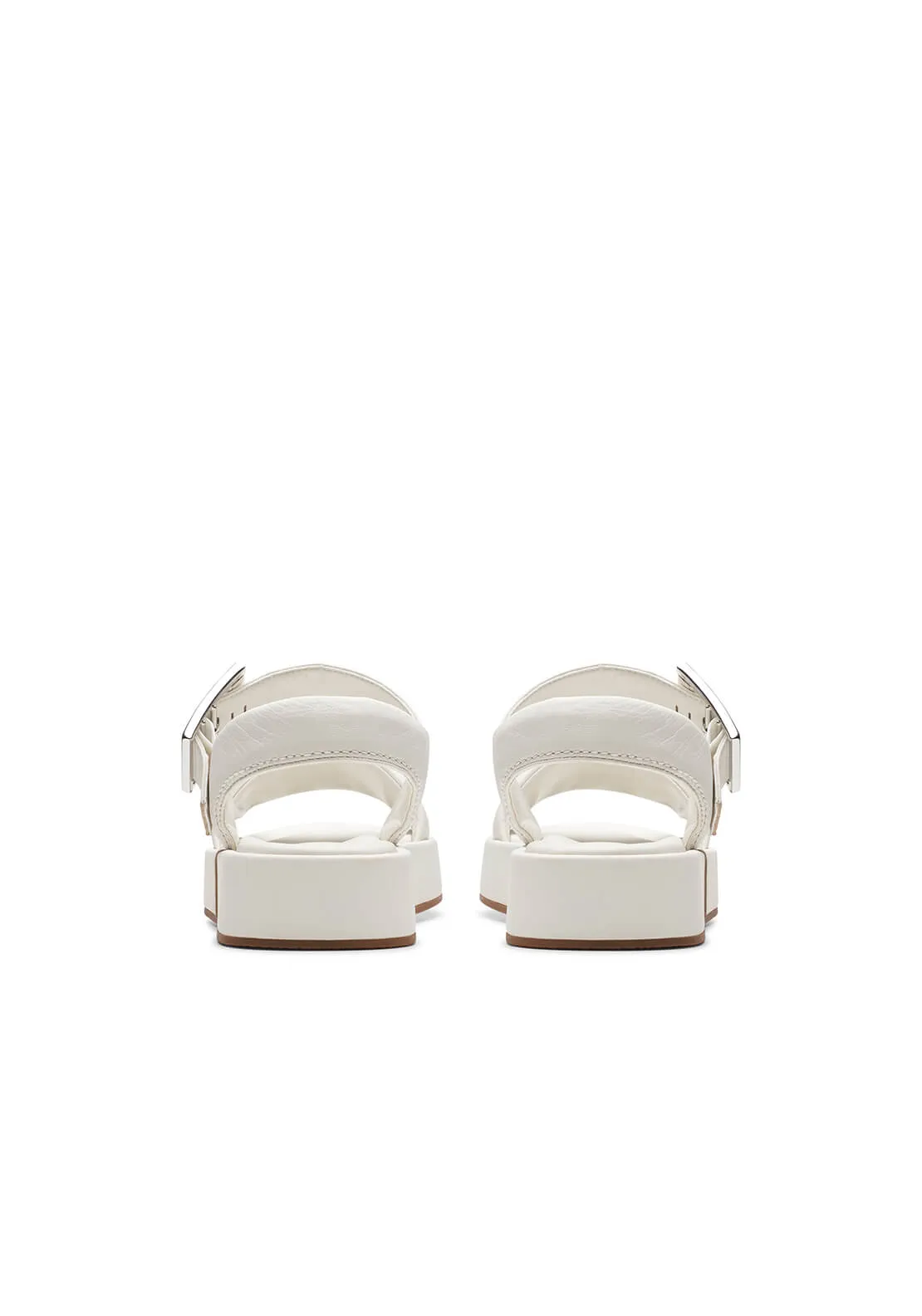 White Alda Strap Sandal