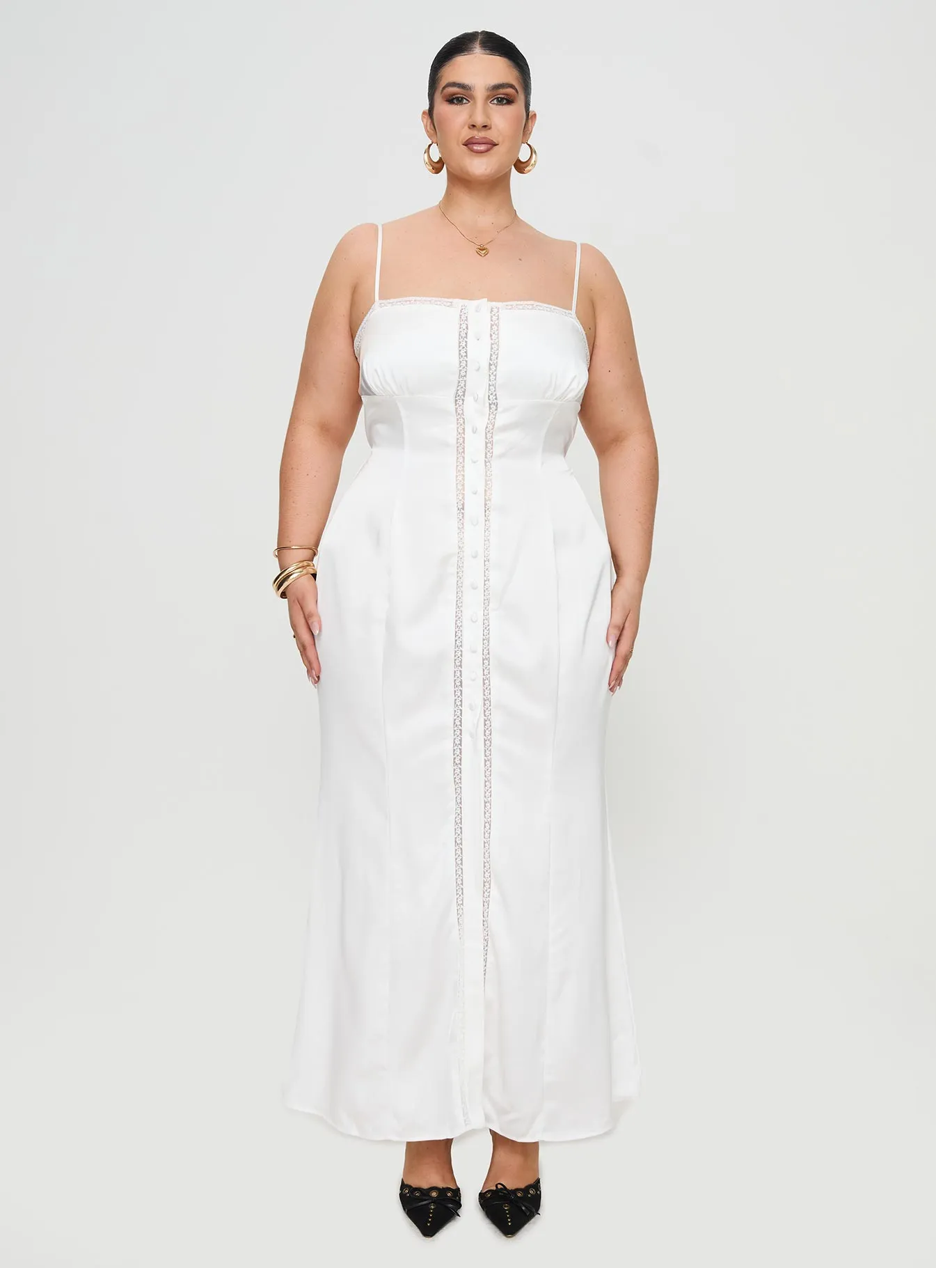 White Curve Ematie Maxi Dress