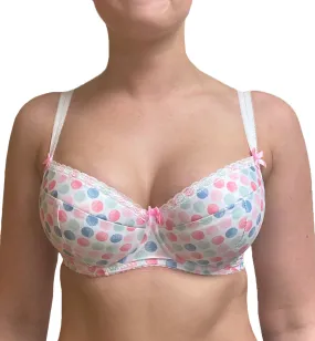 Comexim White Dot Plunge Bra