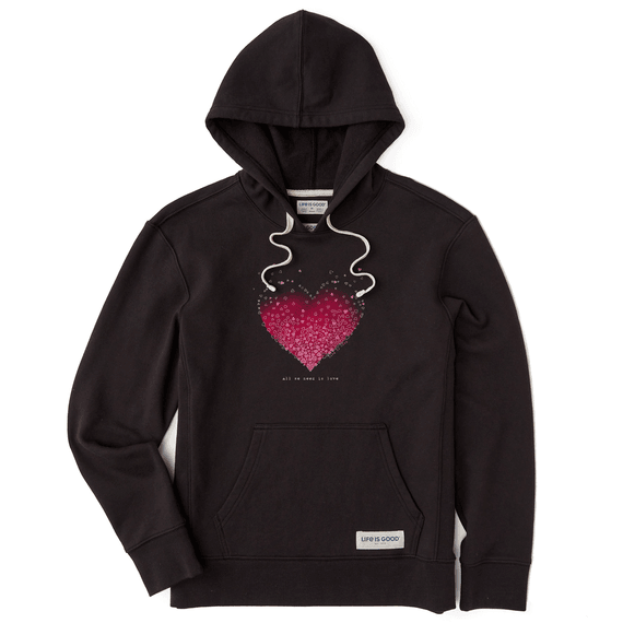 Women's Scattered Hearts Simply True Fleece Hoodie