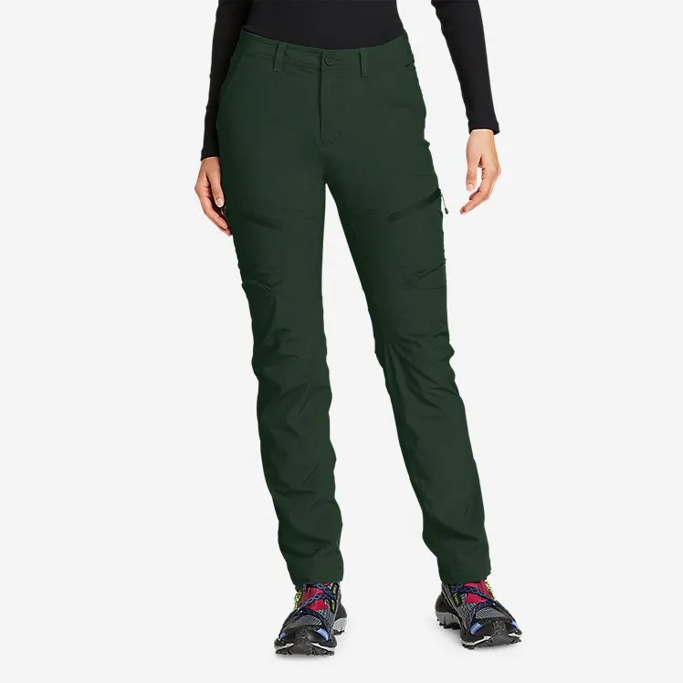 Women's Dark Olive Polar Fleece-Lined Pants by Eddie Bauer