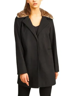 Women's Wool Coat Faux Fur Collar Sizes 8-16