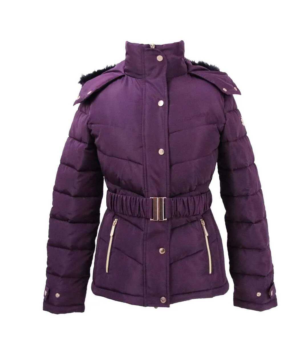 Purple Cornhill Quilted Coat