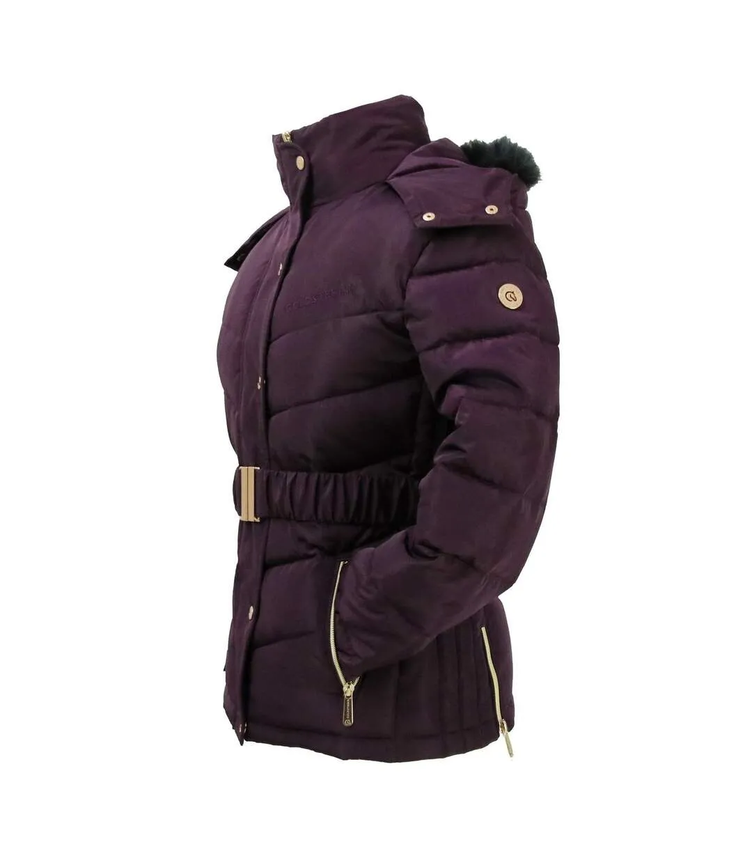 Purple Cornhill Quilted Coat