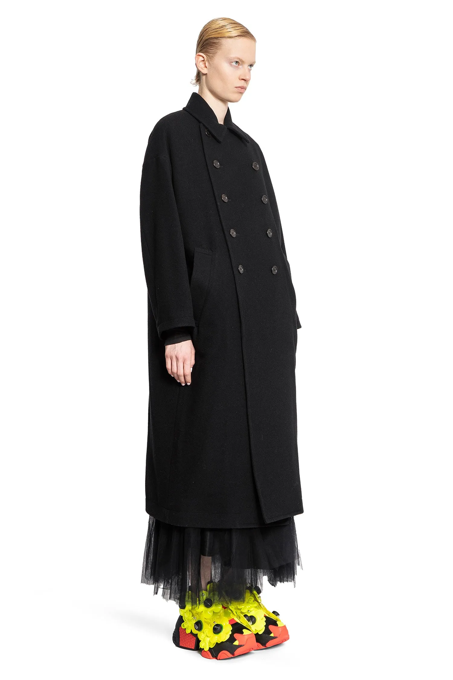 Wool Coat in Black