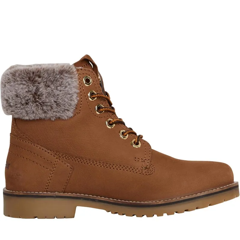 Wrangler Womens Alaska Fur Boots Nut