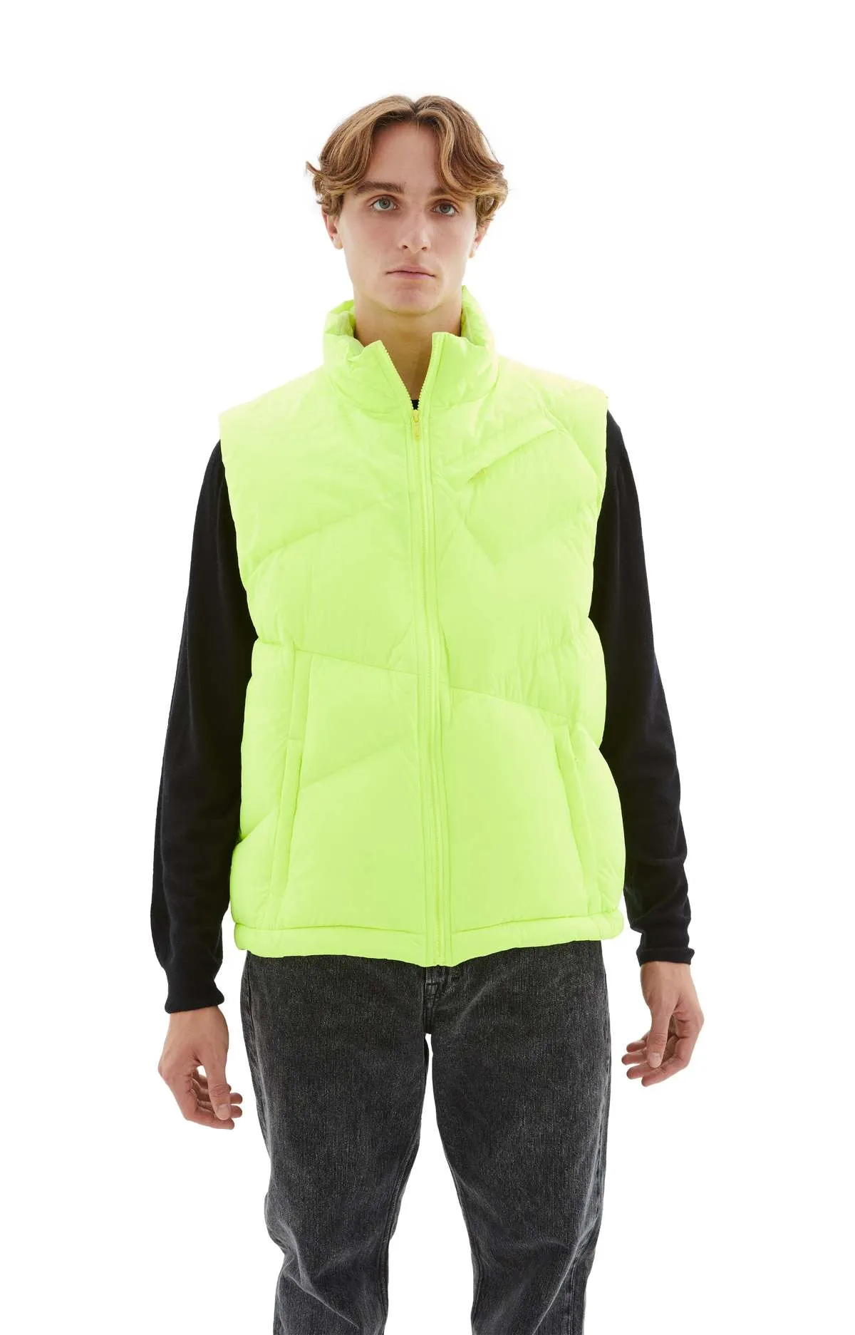 Yellow Quilted Vest