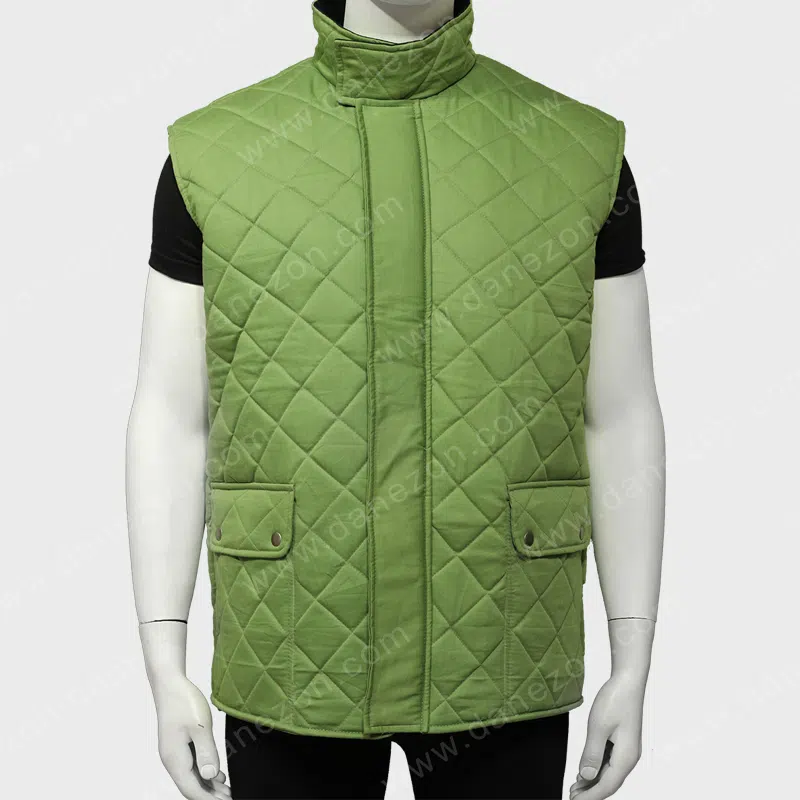 John Dutton Green Quilted Vest at Yellowstone - Danezon